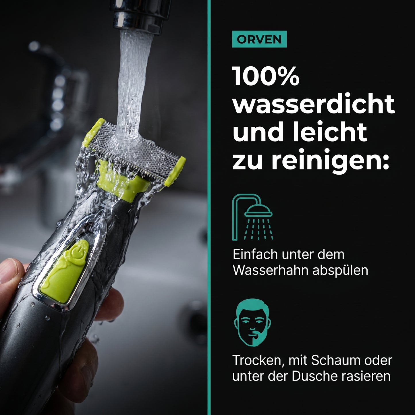 ORVEN TRIMMER für Gesicht, Körper und Intimbereich