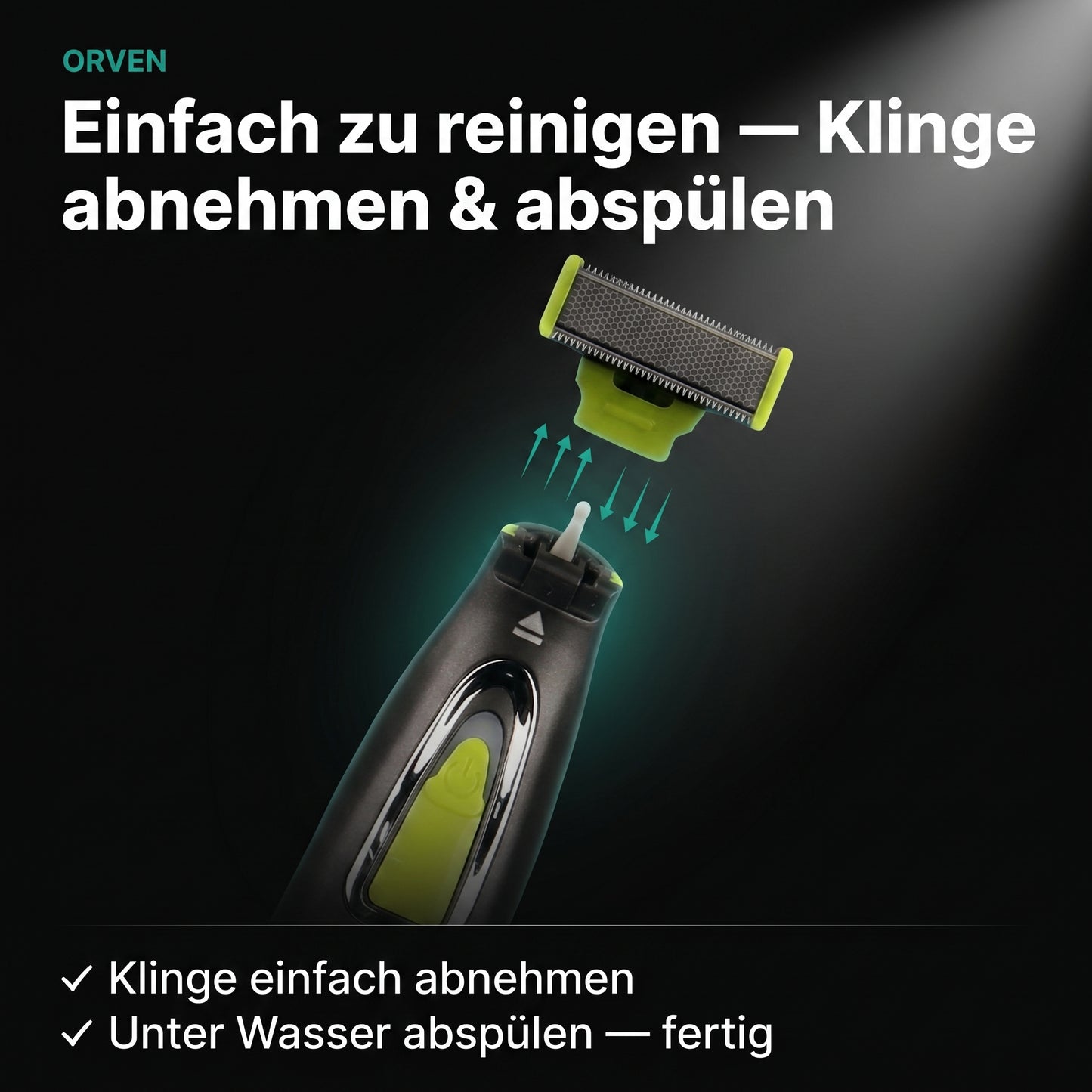 ORVEN TRIMMER für Gesicht, Körper und Intimbereich
