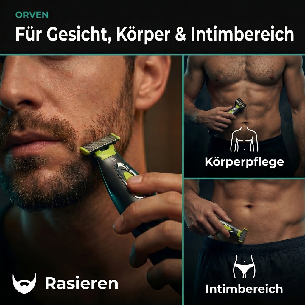 ORVEN TRIMMER für Gesicht, Körper und Intimbereich